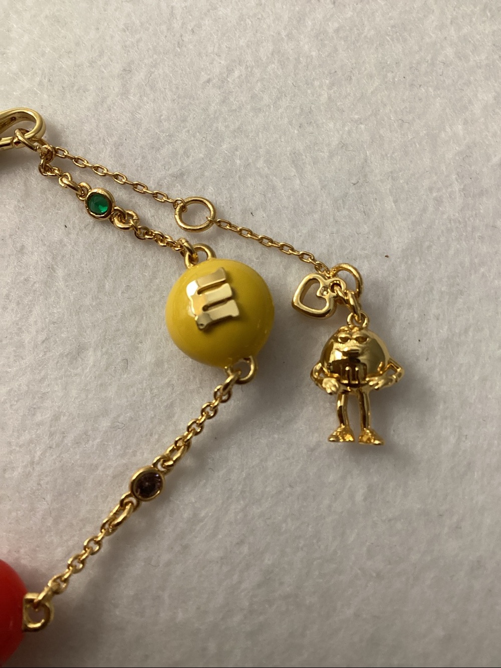 Kate Spade x M&M Gold-Tone Multicolor M&M Flex Bracelet - Picture 5 of 9
